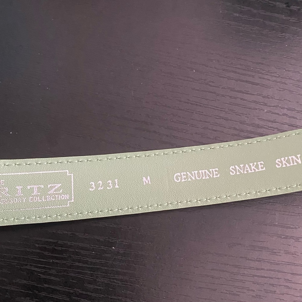 The Ritz Accessory Collection Genuine Snakeskin Belt - Picture 3 of 3